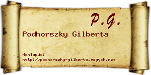 Podhorszky Gilberta névjegykártya